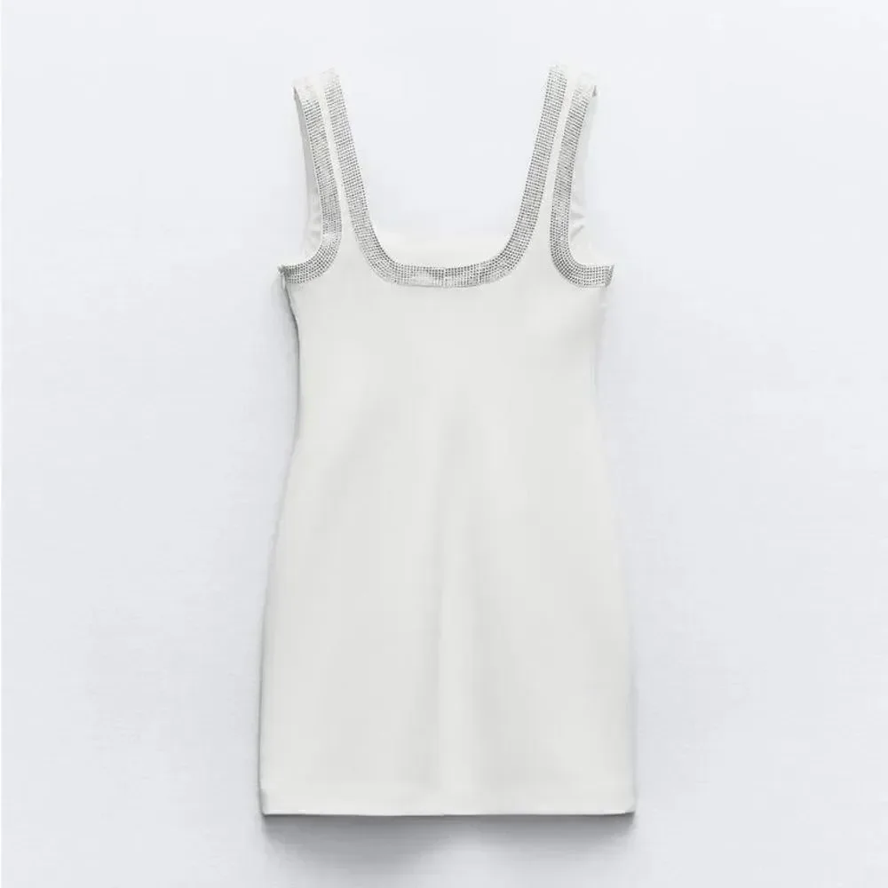 ZARA SHORT DRESS WITH RHINESTONES - Picture 7 of 9